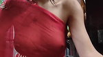 DESI BABE BOLD NAKED WILD SEXY IN SAREE NIPPLE TEASE 22