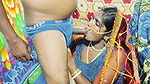 Bhabhi ne deor ke bara ko first night por khub chusa or mal nikal diya