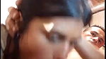 Hot rumi indian girl blowjob for whiteguy