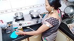 seema saroj bending to show boobs
