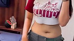 desi chubby girls sexy deep navel in white tshirt 22