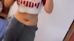 desi chubby girls sexy deep navel in white tshirt 22