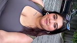 desi girl huge tits in grey tshirt cleavage show 22