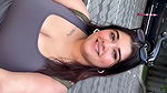 desi girl huge tits in grey tshirt cleavage show 22