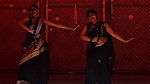 chubby desi lady deep navel and boob dance in black saree 22