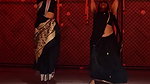 chubby desi lady deep navel and boob dance in black saree 22