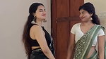 cute malayali girl sexy pierced navel dance in black saree 22