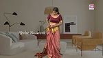 Model Mona Expression Video How to Wear Brown Saree Without Bra Saree Draping Fashi
