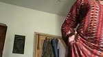 Indian milf, striping suit