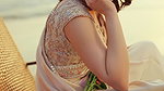 Hania Aamir MESMERIZING BEAUTY IN SAREE ON BEACH SHOOT HQ VIDEO 22