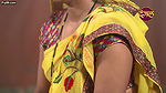 Dusky Desi aunty hot navel slips from crime patrol