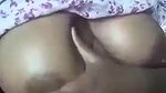 Village Girl Applying Oil on Big Boobs & Pussy and Fingering