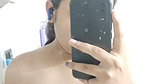 Mallu gf pressing her boobs on mirror selfie 22
