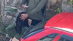 Young girl sucking a black guy’s dick in public 22