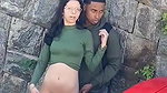 Young girl sucking a black guy’s dick in public 22