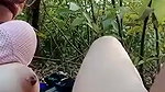 Beautiful girlfriend outdoor kissing boob sucked and fucking with lover 22