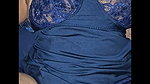 Juicy Big Breast Neighbour Bhabhi Sreeja in Sexy Blue Lingerie Fucked by Me