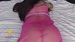 Sexy Pink Babydoll Indian Wife