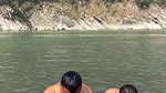 Nepali lady river dip and nipple visible in red dress 22