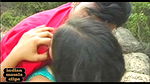 Unknown Cute telugu girl toungue suck liplock kiss boobs pressed hard in forest 1080P2