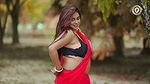 Beautiful booby ishani huge cleavage hot navel show outdoor photoshoot 22