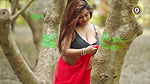 Beautiful booby ishani huge cleavage hot navel show outdoor photoshoot 22