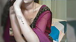Desi Wife in Saree without blouse shows boobs 22