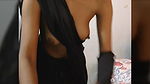 Hot girl in black saree covering her boobs 22