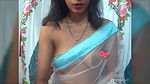 Sexy Bhabhi in See through Saree without blouse Exposing Boobs 22