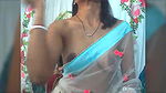 Sexy Bhabhi in See through Saree without blouse Exposing Boobs 22