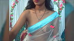 Sexy Bhabhi in See through Saree without blouse Exposing Boobs 22