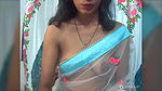 Sexy Bhabhi in See through Saree without blouse Exposing Boobs 22
