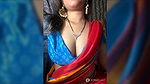 Beautiful Bhabhi in Saree Pressing her boobs2