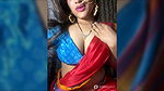 Beautiful Bhabhi in Saree Pressing her boobs2