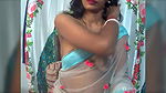 Desi Wife in Saree without blouse shows boobs2