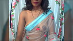 Desi Wife in Saree without blouse shows boobs2