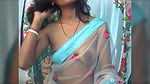 Desi Wife in Saree without blouse shows boobs2