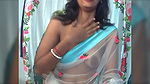 Desi Wife in Saree without blouse shows boobs2