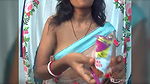 Desi Wife in Saree without blouse shows boobs2