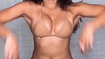 SOFIA ANSARI SEXY DAZZLING IN GOLDEN BRA