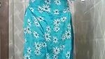 Striping suit salwar in bathroom