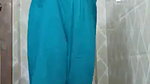 Striping suit salwar in bathroom
