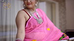Dolon Flaunting Her Sexy Body in Pink Net Saree