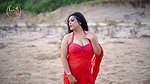 NILA RED COLOR CHIFFON SAREE WITH MAKEOVER FASHION ULLAS FASHION