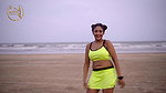 Smita Sana in Nenon Color Swimsuit on Sea Beach _ Fashion Ullas