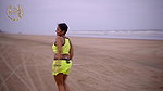 Smita Sana in Nenon Color Swimsuit on Sea Beach _ Fashion Ullas