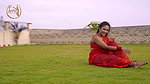 Smita Sana in Red Chiffon Saree _ Fashion Ullas