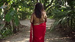 SUCHARITA RED SAREE CHIFFON SAREE FASHION ULLAS