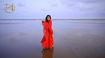 SUDIPA RED CHIFFON SAREE FASHION ULLAS MANDARMANI SEABEACH