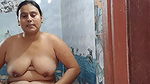 Desi Mature Woman Showering
